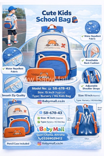 Peilijia Style School Bags || Tiny Paws Endless Joy Red Panda Magic || High Quality Children Bag || Printed Unisex || SB-678-43(PLJ)